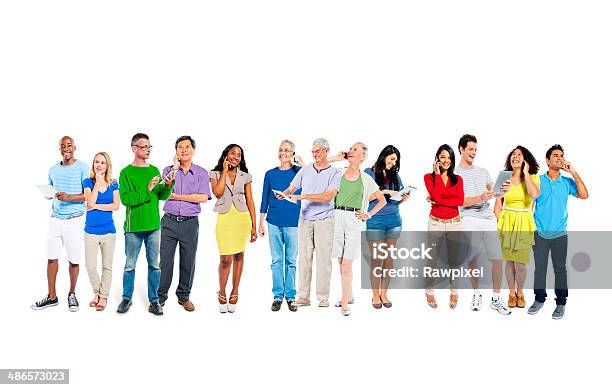 Group Of Diverse Multiethnic People Stock Photo - Download Image Now - Active Seniors, Adult, African Ethnicity