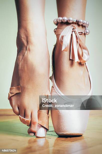 Foot Injured Ballerina Stock Photo - Download Image Now - Ballet Dancer, Physical Injury, Ballet