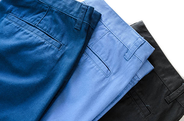 istock Man's trousers on white background showing  pocket 486577858