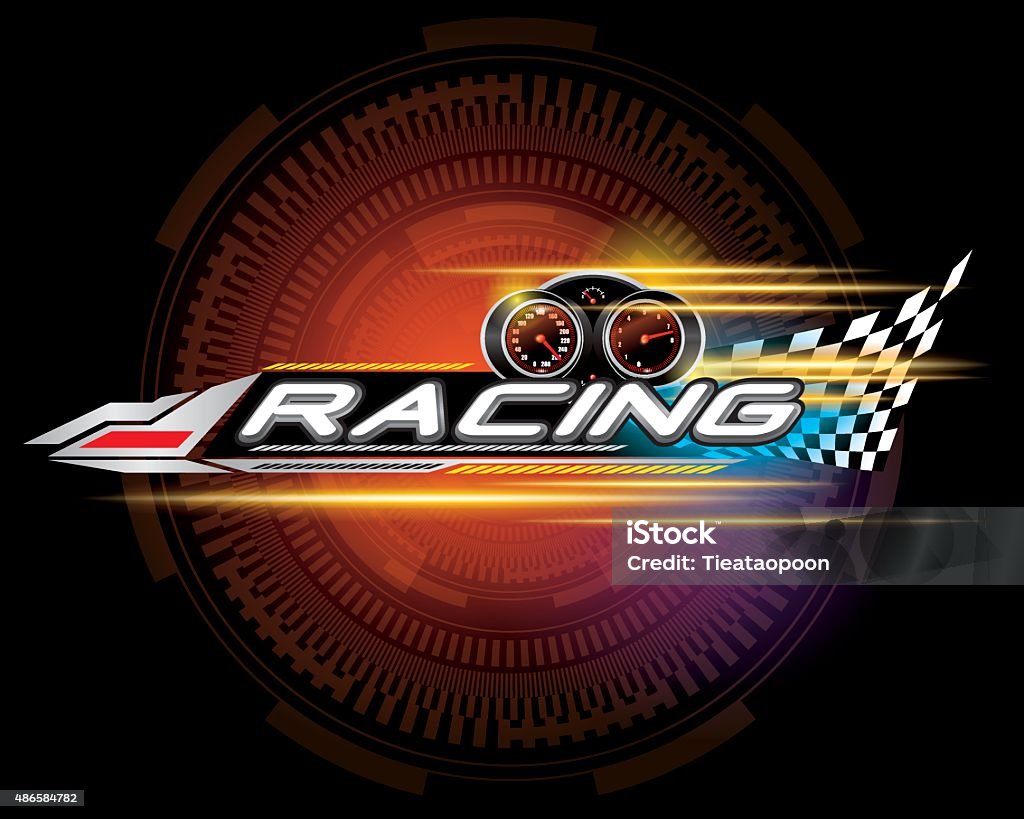Sign Shape Vector Racing Racing Sign Vector Stock Illustration - Download Image Now ...