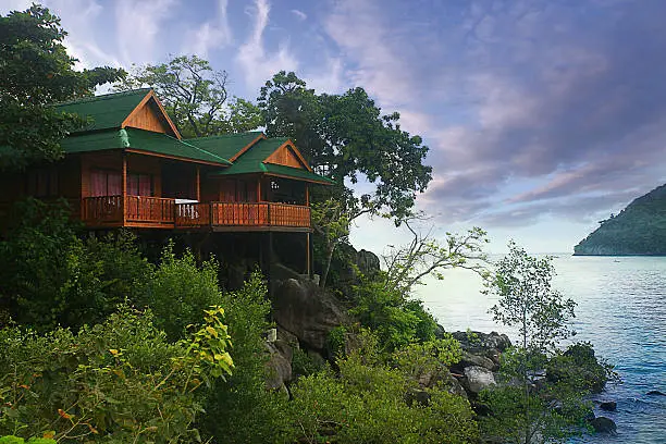 Photo of bungalow Thailand jungle landscape