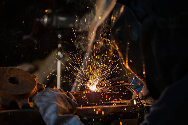 istock Welder in action. Low depth of focus 486585994