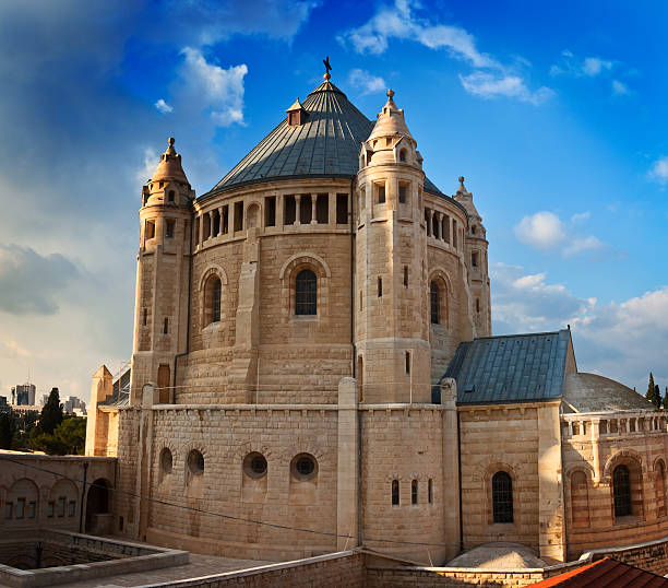 istock Dormition Abbey on the blue sky background 486586588
