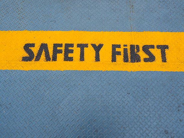 istock Safety First written on the port 486586606