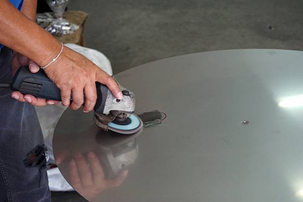 istock grinding on the metal plate 486587744