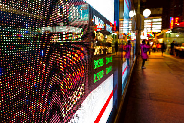istock Hong Kong display stock market charts 486589532