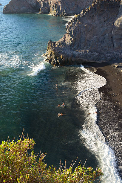 praia de la zamora - la fuencaliente imagens e fotografias de stock