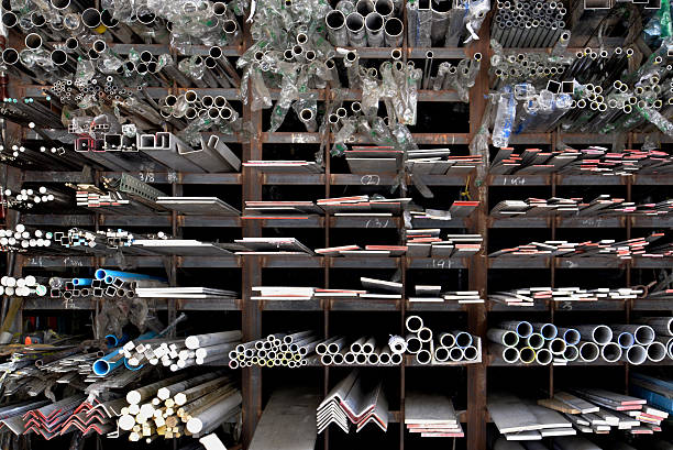 istock Shelf with many kind of iron and construction material 486594820