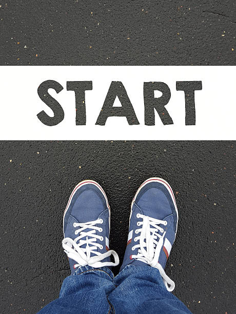 istock Male sneakers with start word 486598608