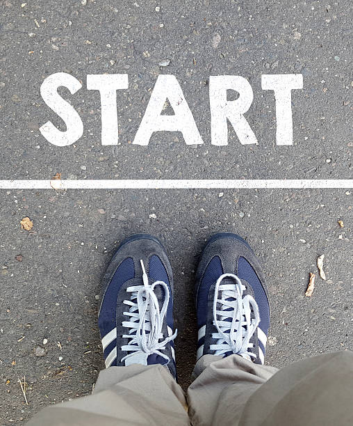 istock Male sneakers with start word 486598992