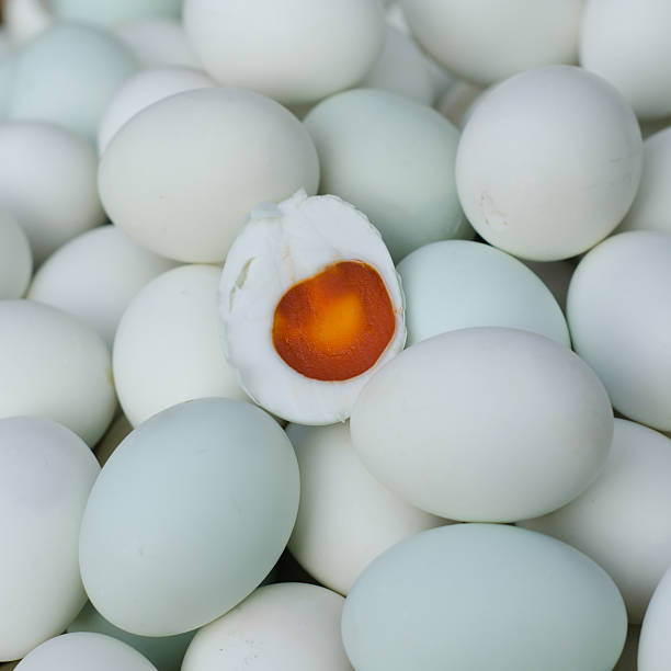 istock salted egg at local market, Thailand 486599721