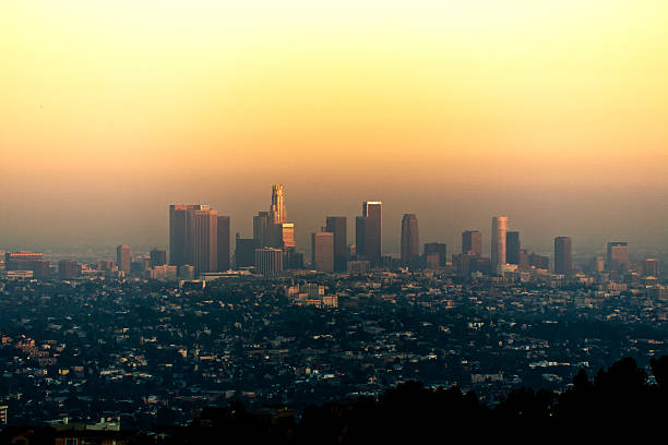istock sunset in Los Angeles 486599841