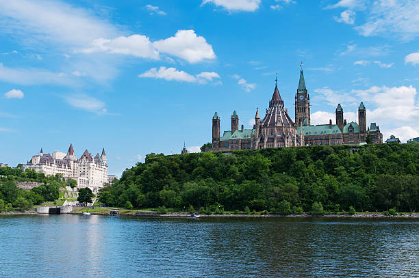 istock Canadian Parliament Hill viewed from across Ottawa river during 486600637