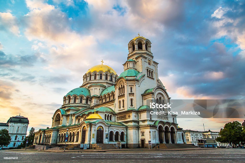 Cattedrale Alexander Nevski di Sofia, Bulgaria - Foto stock royalty-free di Sofia