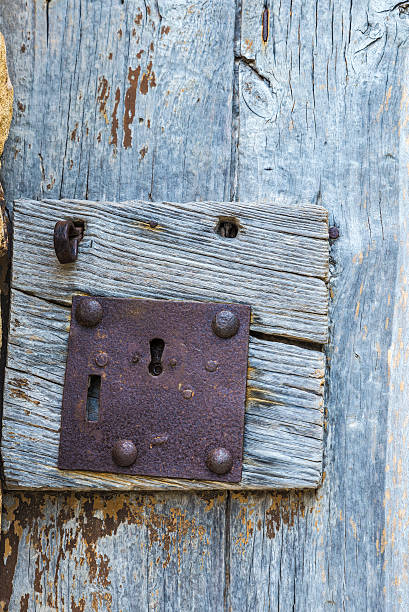 istock Old wooden door 486606184
