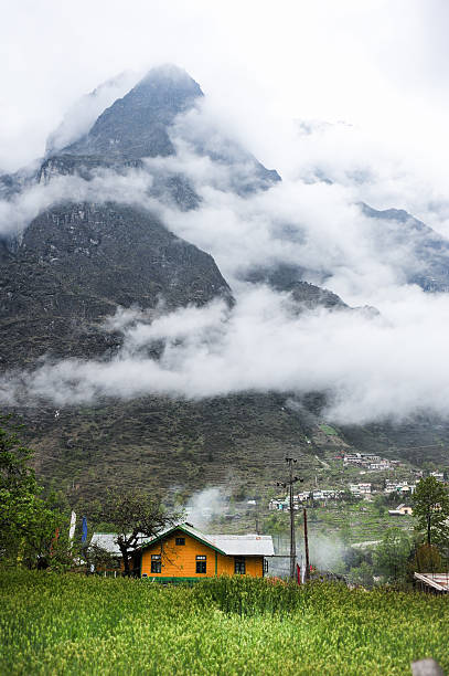 dom z góry w tle - glacier himalayas frozen lake zdjęcia i obrazy z banku zdjęć