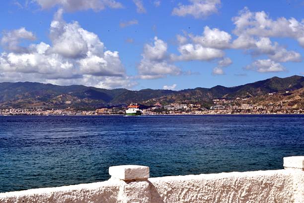 istock Mediterranean sea. Strait of Messina 486610170