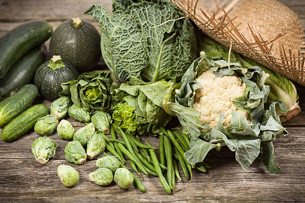 istock Assortment of green vegetables 486610690