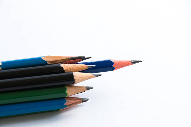 istock Sharp of Pencil lead in a group of pencils 486611156