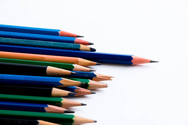 istock Sharp of Pencil lead in a group of pencils 486611382