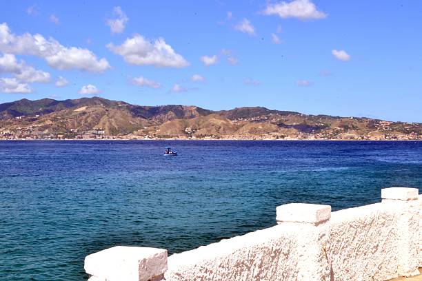 Mediterranean sea. Strait of Messina