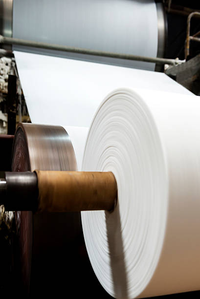 Paper mill Machine stock photo