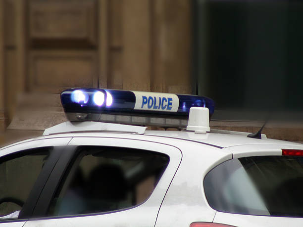 istock Looking At Police Car With Siren 486613222