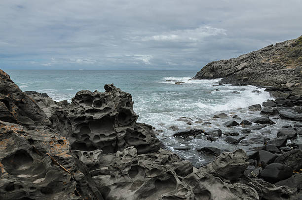 istock Rocky seascape on a stormy day 486614132
