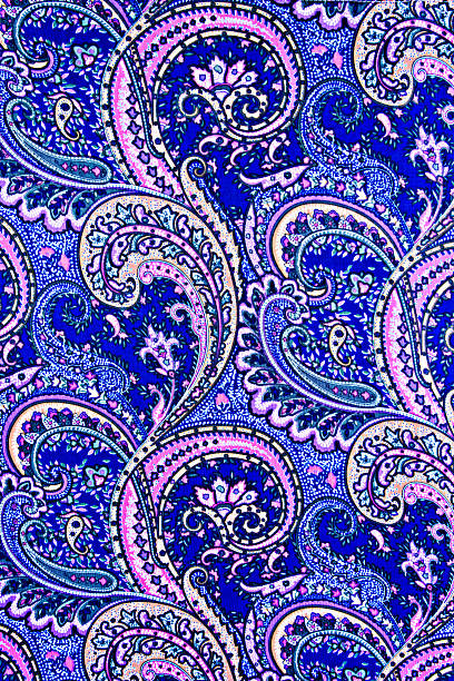 istock texture fabric of retro flower and paisley 486615084