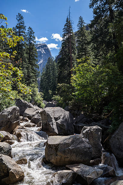 Yosemite National Park, Merced River at Mist Trail. Yosemite National Park, Merced River at Mist Trail. vernal utah stock pictures, royalty-free photos & images