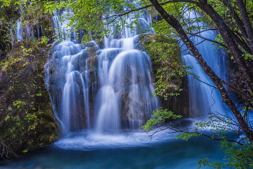 Beautiful waterfall in national park.