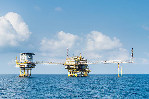 istock oil platform on the sea 486619729