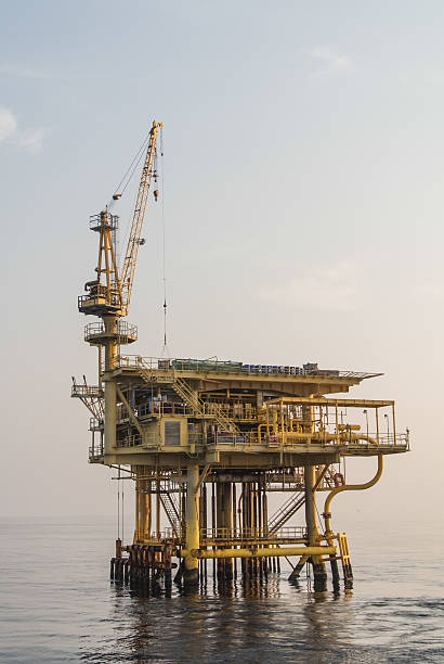 istock oil platform on the sea 486621211