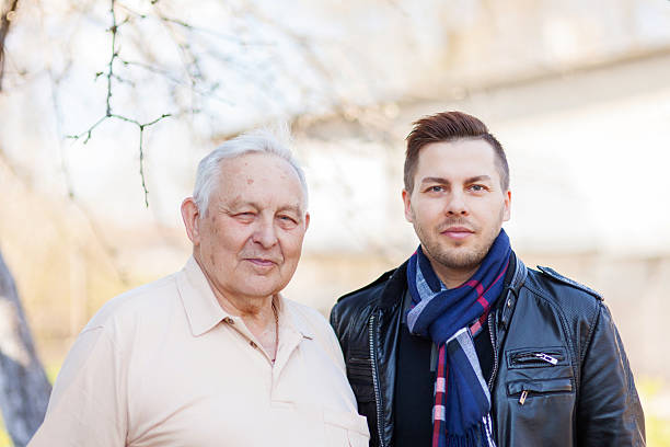 istock Father and son portrait 486621415