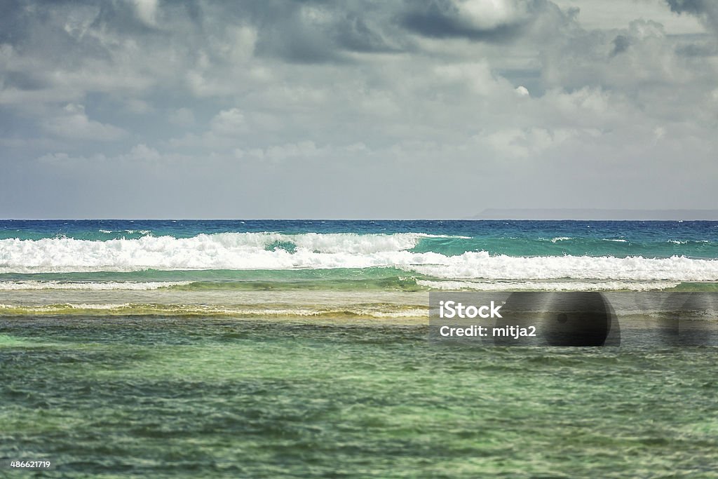 Caribbean coastline With Turquoise Water Beach Stock Photo