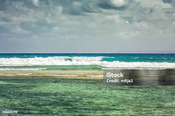 Caribbean Coastline With Turquoise Water Stock Photo - Download Image Now - Beach, Beauty In Nature, Blue