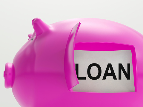Loan Piggy Bank Meaning Money Borrowed Or Creditor