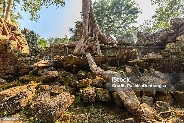 Ta Phrom Castle Angkor Thom Cambodia Stock Photo - Download Image Now - Adventure, Ancient, Ancient Civilization