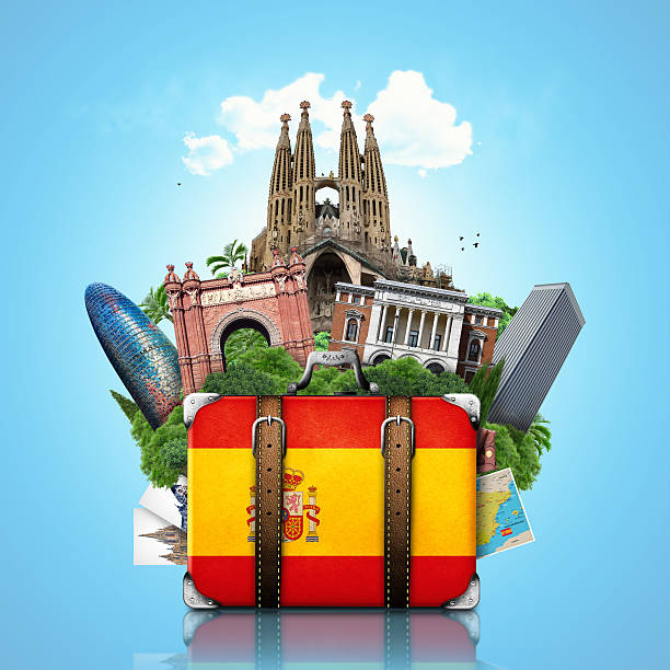 istock Spain, landmarks Madrid and Barcelona, travel 486623401