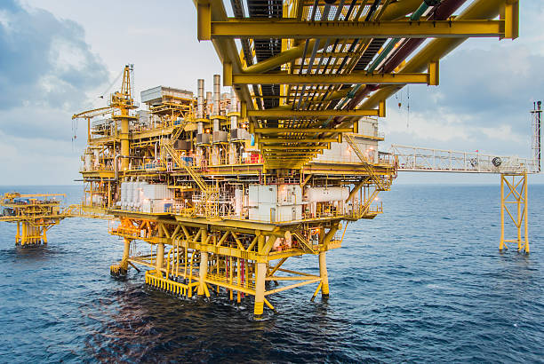 istock oil platform on the sea 486623507