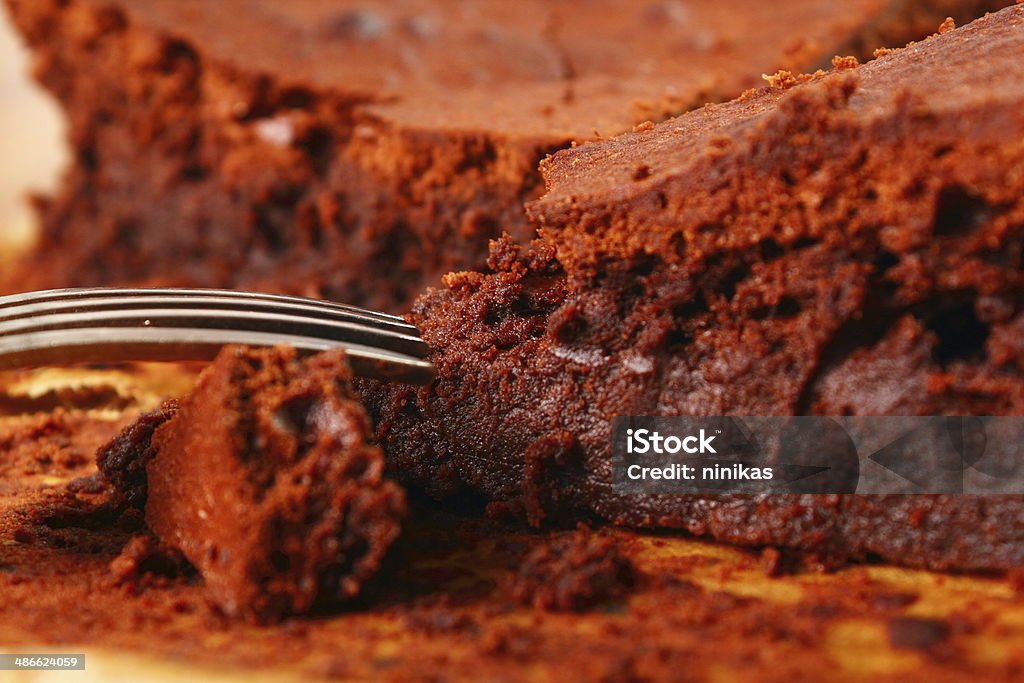 Chocolate Meringue Baked Stock Photo