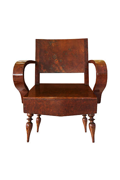 istock Old Wooden arm chair 486624130