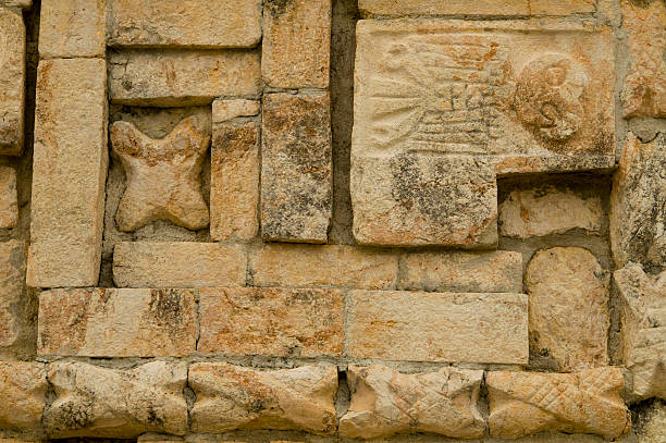 istock Alien looking carving at Uxmal ruins in Yucatan 486625533