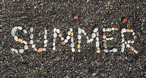 istock Summer. Inscription on the sea shore 486627322