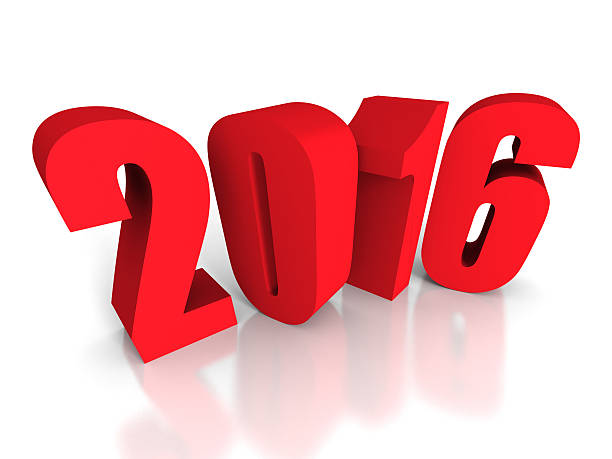 istock Red 2016 New Year Sign On White Background 486628172