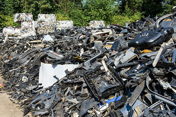 istock Dump of car wrecks 486628558