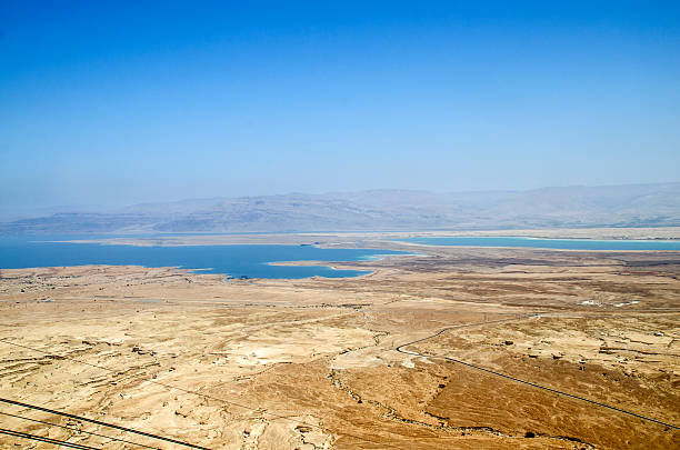 istock Dead Sea in Israel, aerial view 486629840