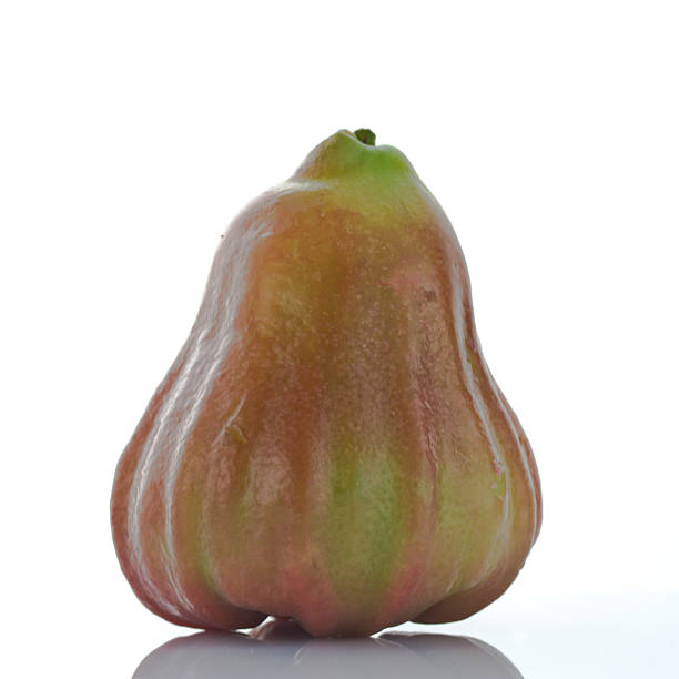 istock Sweet Rose Apples on white 486630952