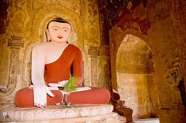 istock God statue at Ancient Temples in Bagan, Myanmar 486632696