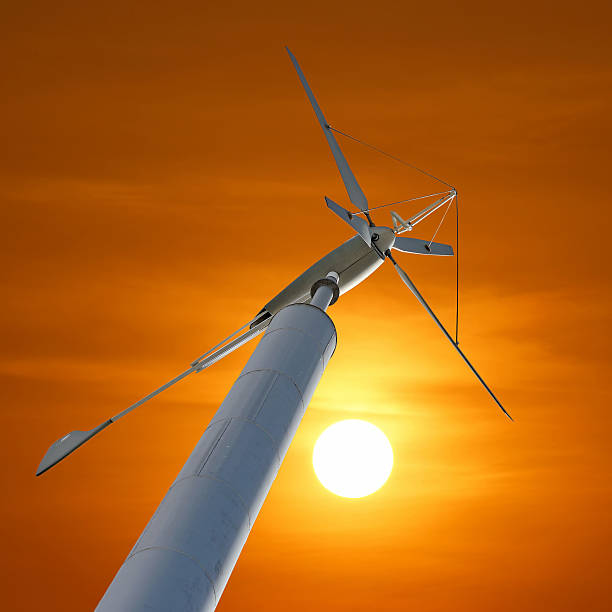 istock wind turbine for renewable energy on beautiful sky background 486633310